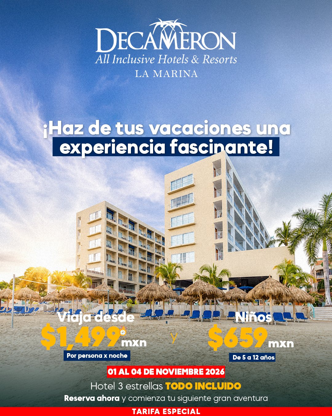 Promoción Decameron La Marina