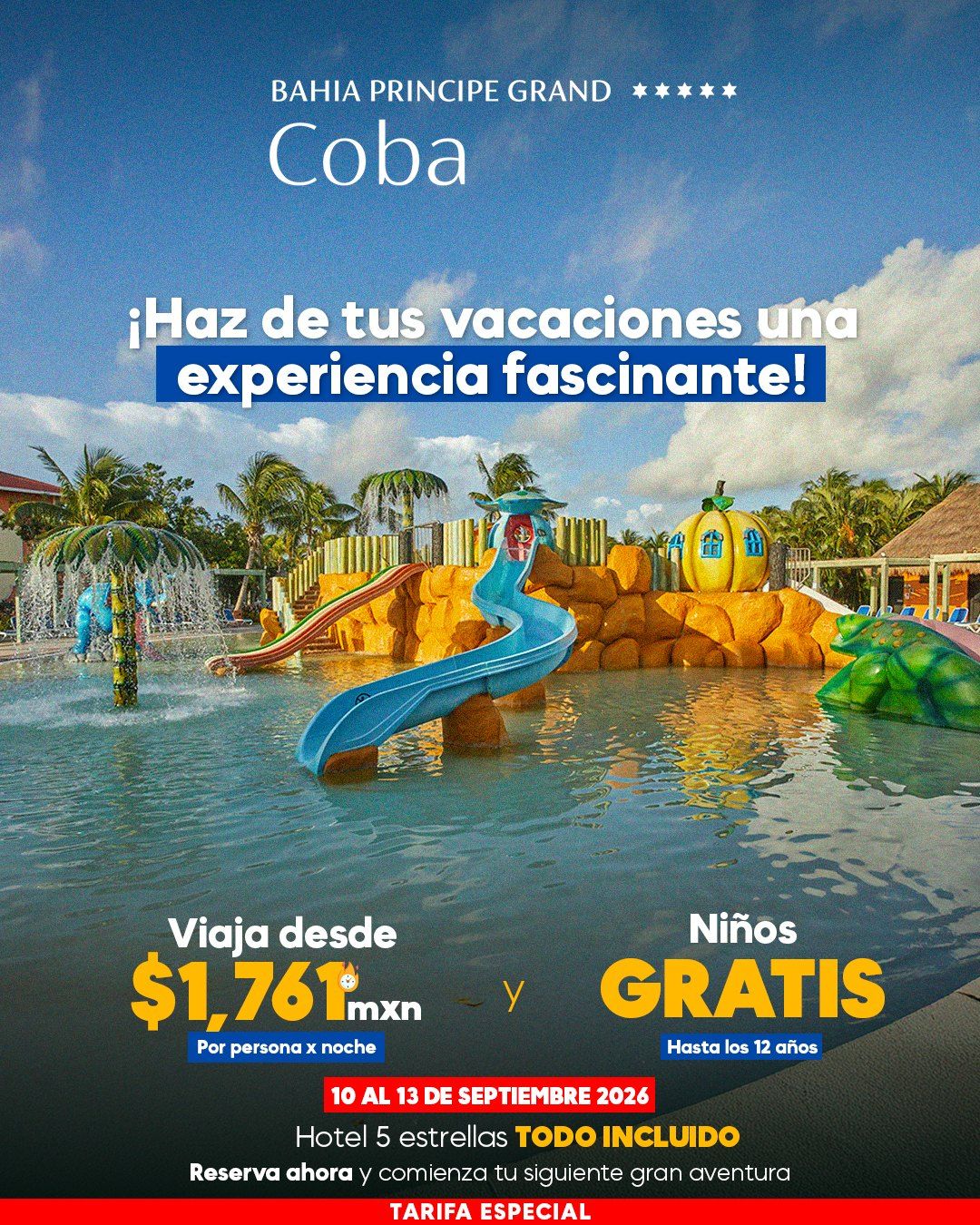 Promoción Bahía Príncipe Grand Cobá