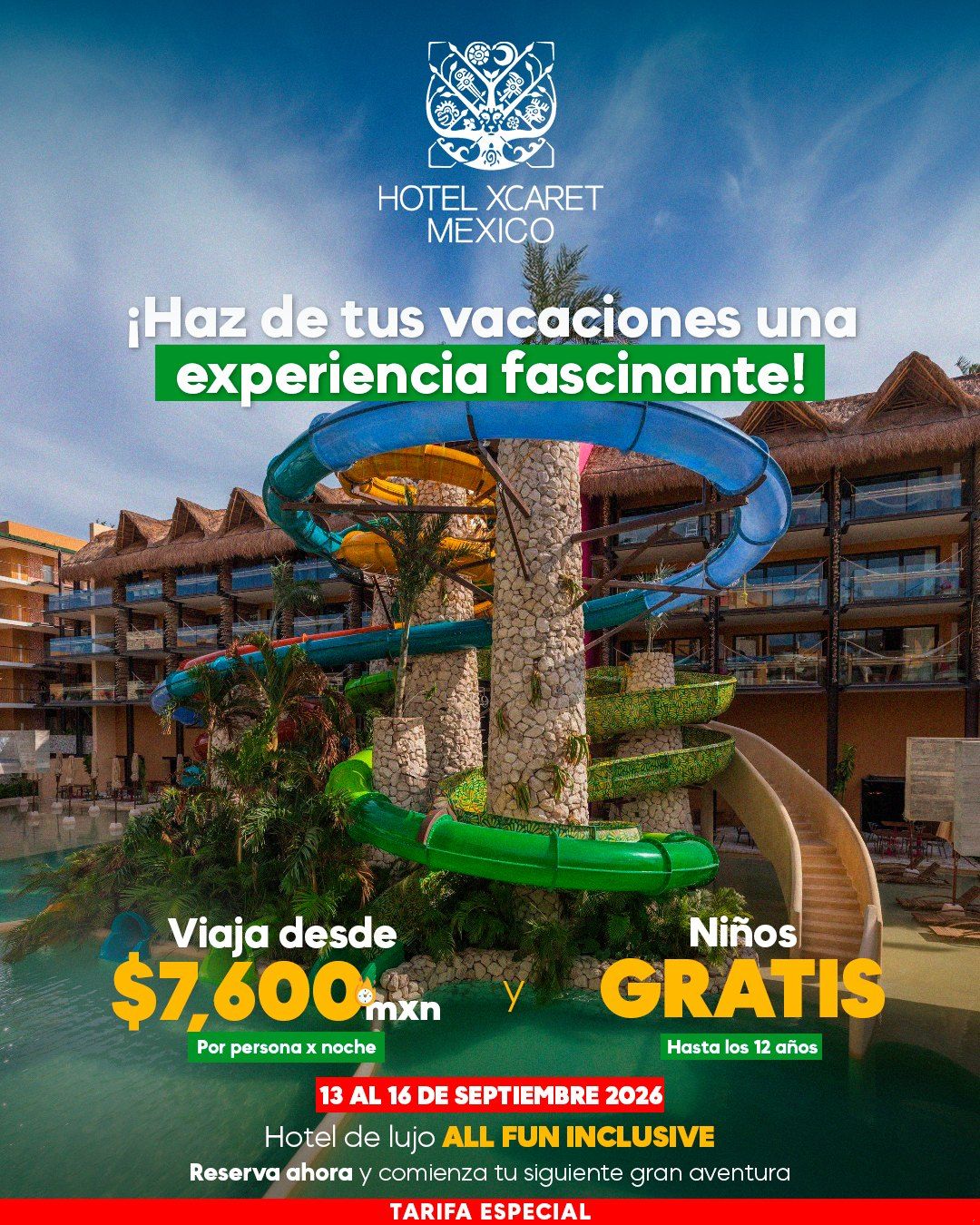 Promoción Hotel Xcaret México